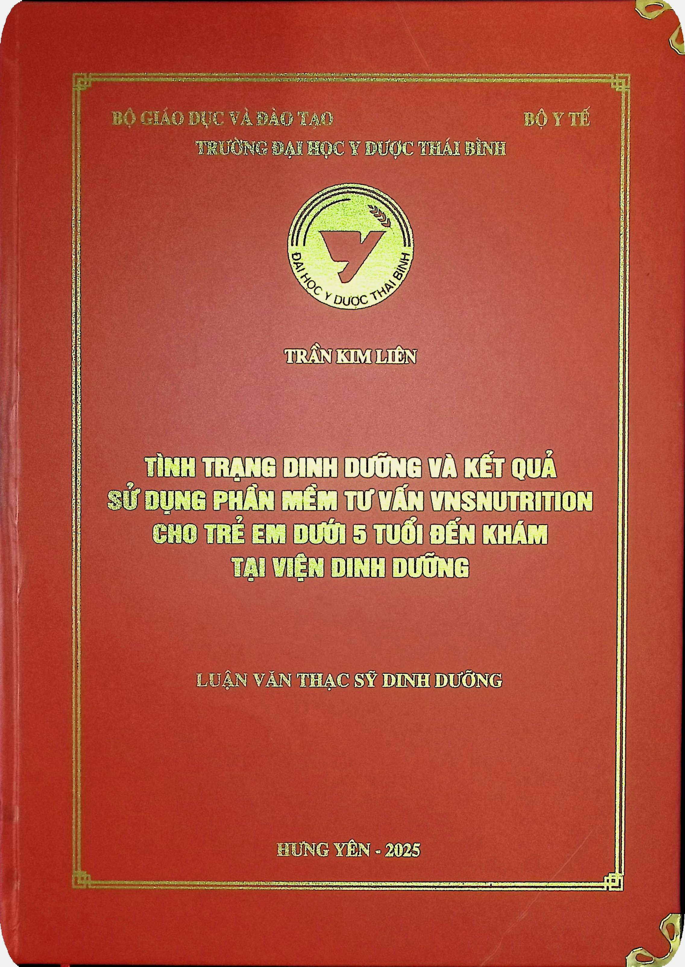 Tình trạng dinh dưỡng và kết quả sử dụng phần mềm tư vấn VNSnutrition cho trẻ em dưới 5 tuổi đến khám tại viện dinh dưỡng.