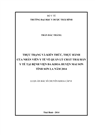 Thực trạng và kiến thức, thực hành của nhân viên y tế về quản lý chất thải rắn y tế tại Bệnh viện đa khoa huyện Mai Sơn tỉnh Sơn La năm 2014