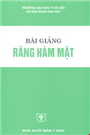 Bài giảng răng hàm mặt.
