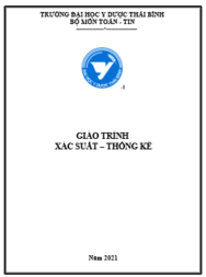 Giáo trình xác suất thống kê 