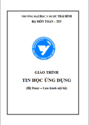 Giáo trình Tin học ứng dụng 