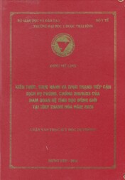 Kiến thức, thực hành và thực trạng tiếp cận dịch vụ phòng, chống HIVAIDS của nam quan hệ tình dục đồng giới tại tỉnh Thanh Hóa năm 2026 