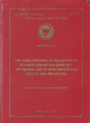 Thực trạng biến chứng và tuân thủ điều trị của người bệnh đái tháo đường típ 2 điều trị ngoại trú tại Trung tâm kiểm soát bệnh tật Hưng Yên năm 2025 