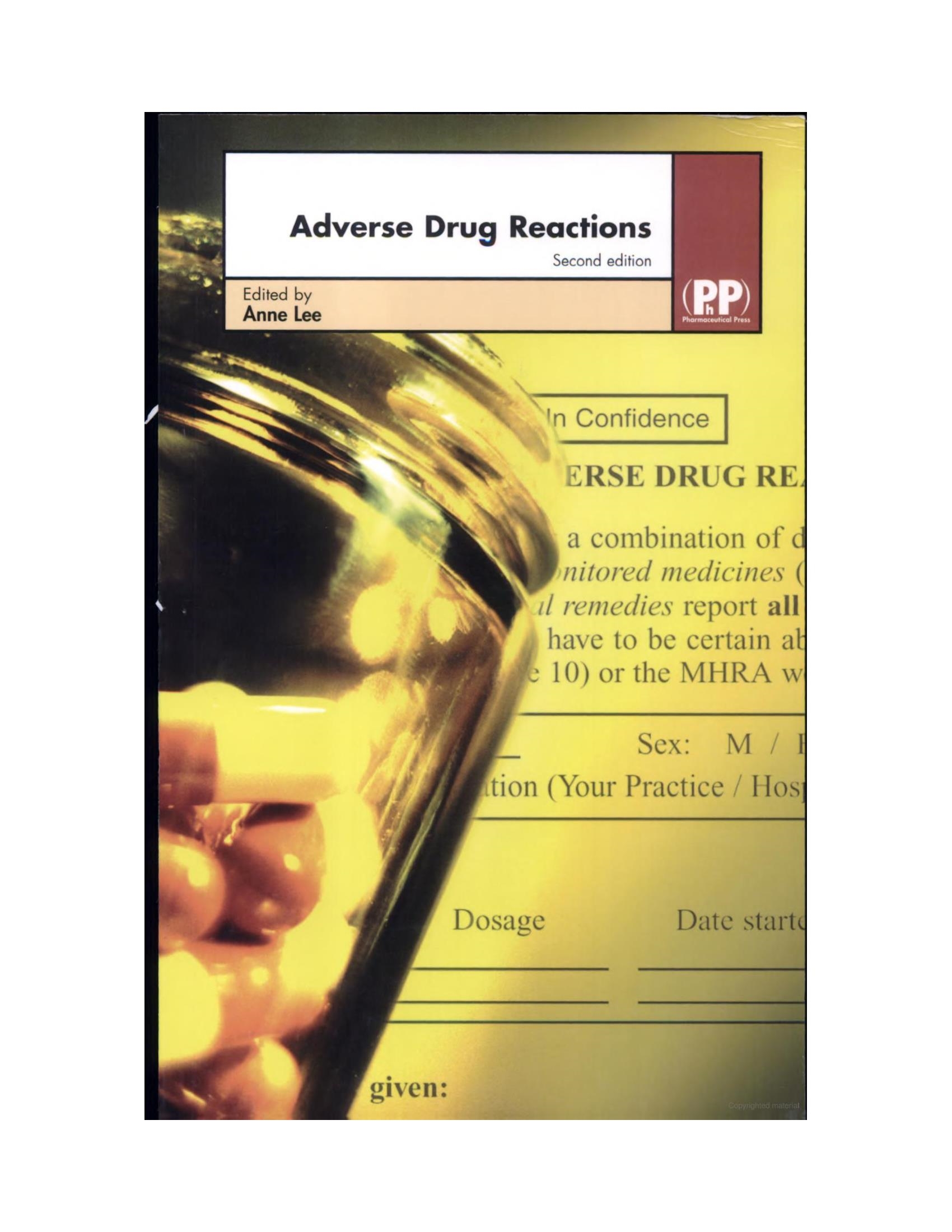 Adverse Drug Reactions